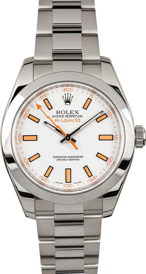 rolex 116400 white dial|rolex milgauss 116400 price.